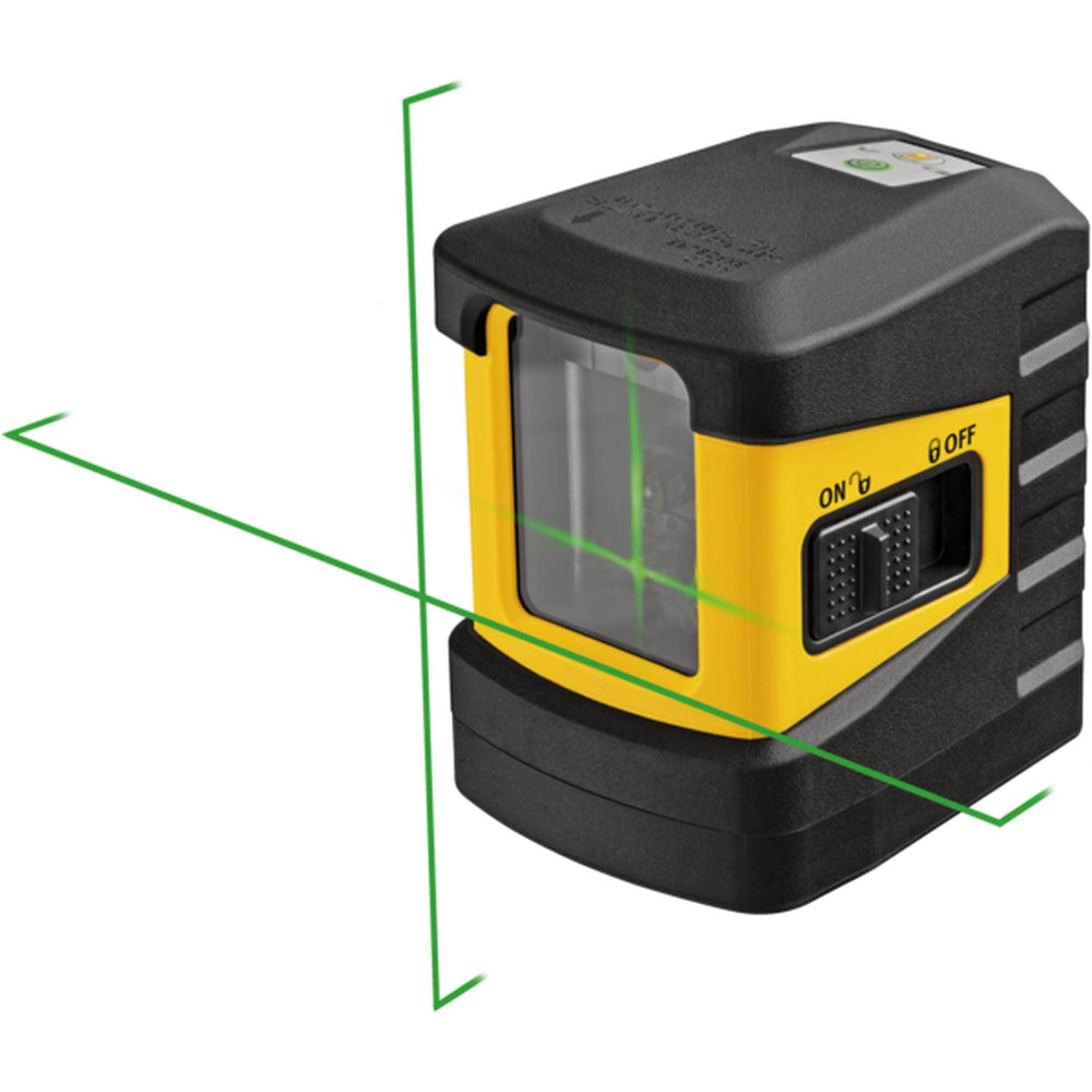 Green cross-line laser level projecting lines