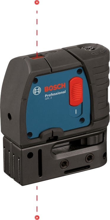 Self-leveling 2-point plumb laser level