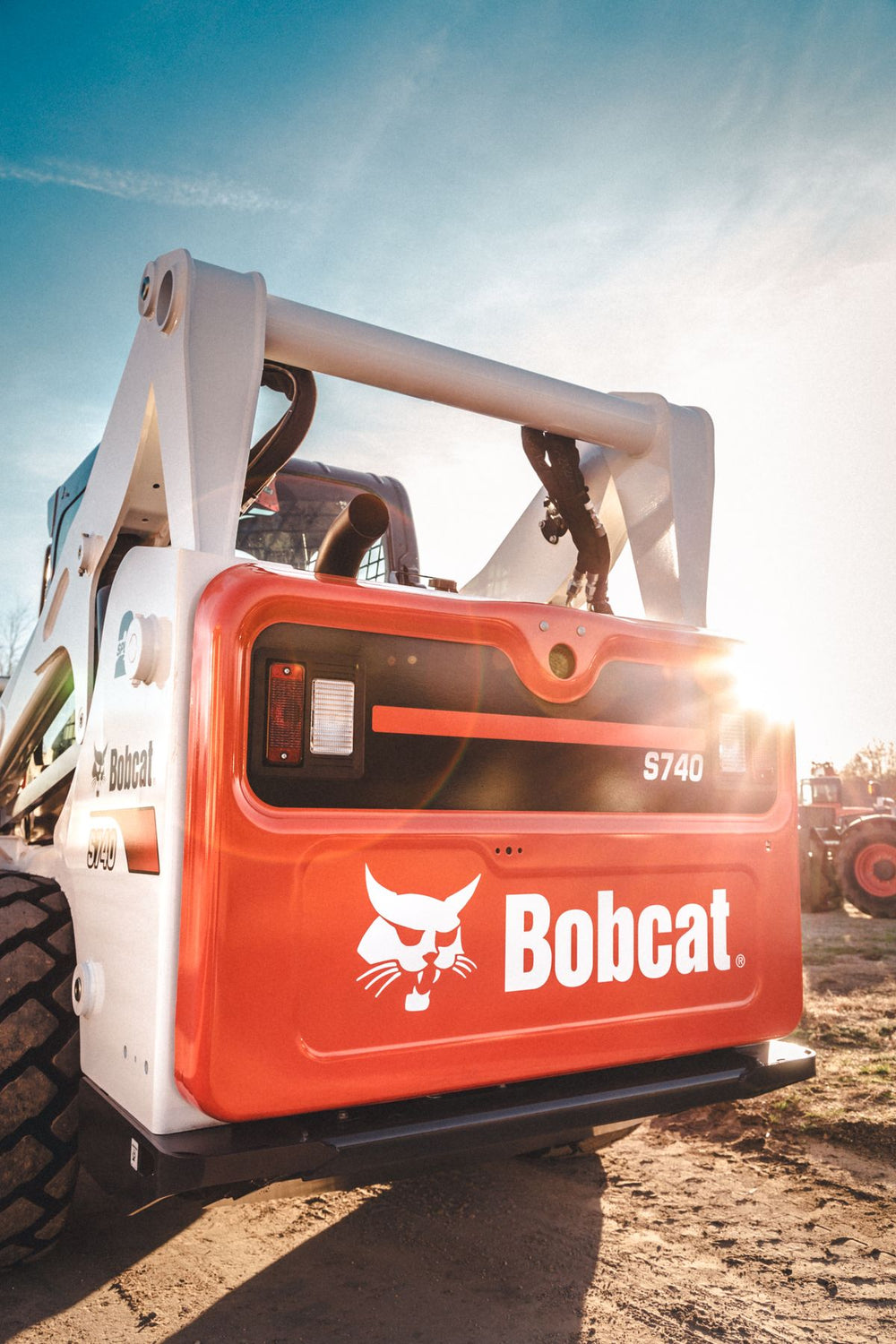 Skid steer loader on a job site